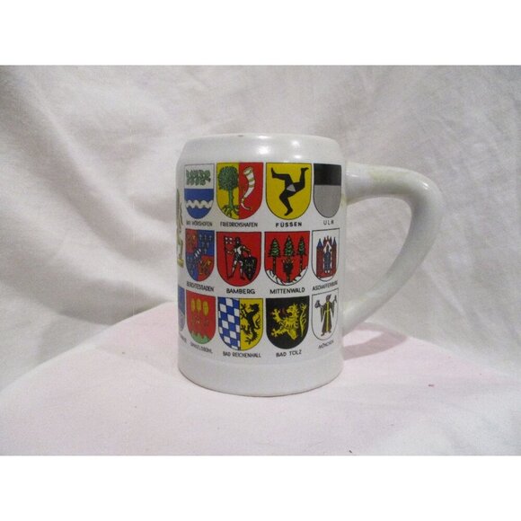 Beer Stein BAYERN Half Liter‎ Mug, EUC Ceramarte Made in Brazil coat of arms - Picture 1 of 6